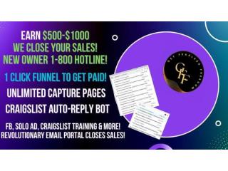 Notice Earn $500 with a done for you systeme