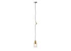 Modern Glass and Wood Pendant Light 