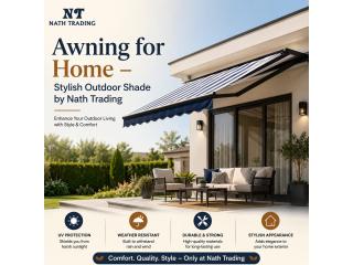 Awning for Home – Stylish Outdoor Shade by Nath Trading