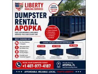 Dumpster Rental Apopka – Fast, Affordable & Local Service