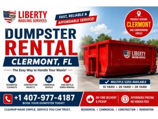 Dumpster Rental Clermont, FL – Fast & Affordable Local Dumpster Service