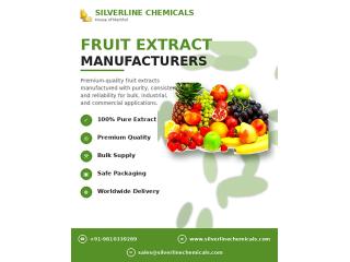Fruit Extract Manufacturer & Bulk Supplier | Silverline Chemicals