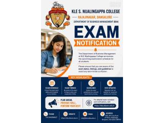 Exam Notification - Best BBA Colleges in Bangalore