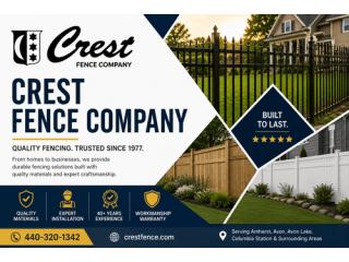 Crest Fence Company | Trusted Fence Company in Ohio Since 1977
