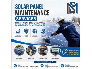 Solar Panel Maintenance Services for Efficient Energy Savings in Ahmedabad - Meena Solar