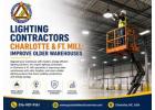 Lighting Contractors in Charlotte NC and Ft Mill SC Improve Older Warehouses