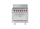 Commercial Gas Burners with Oven for Professional Kitchens