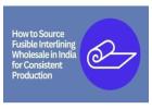 Wholesale Fusible Interlining Fabric Supplier in India