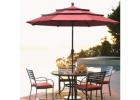 9 Foot Market Umbrella for Stylish Outdoor Shade and Comfort