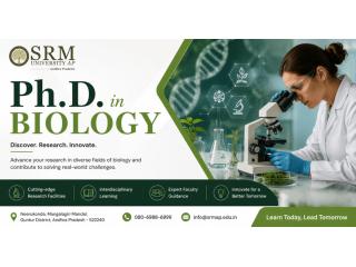 Ph.D. in Biology at SRM University AP – Advanced Research in Life Sciences