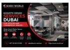 Acoustic Design Services Dubai for Offices and Commercial Spaces