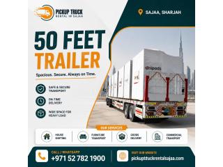 ???? 50 Feet Trailer in Sajaa, Sharjah Call Us Today! +971527821900