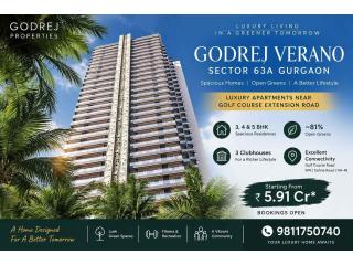 Godrej Verano Sector 63A Gurgaon – Luxury 3, 4 & 5 BHK Apartments