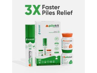 Piles Medicine Kit for Pain, Bleeding & Swelling Relief