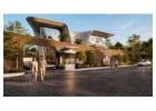 Luxury Lakefront Clubhouse Entrance with Modern Architectural Design