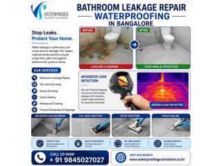 Bathroom leakage repair waterproofing in Bangalore