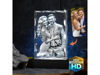 3D Photo Crystals | Personalized Laser Etched Gifts