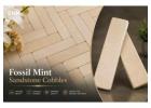 Commercial Fossil Mint Sandstone Cobbles UK Trade