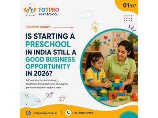 Start a Preschool Business in India with Totpro Play School