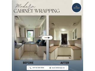 Kitchen Cabinet Vinyl Wrapping Dubai – Give Your Old Kitchen a Brand-New Look