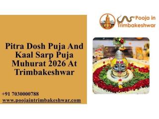 Pitra Dosh Puja And Kaal Sarp Puja Muhurat 2026 At Trimbakeshwar