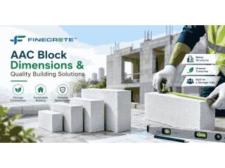 AAC Block Dimensions & Quality Building Solutions | Finecrete