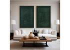 Blue & Green Abstract Painting SET OF 2 #AVG 001