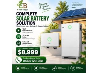 ⚡ Complete Solar Battery Package – $8,999 Installed | EcoBridge