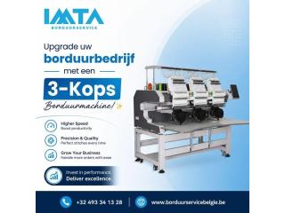 Upgrade uw borduurbedrijf met een 3-Kops Borduurmachine!
