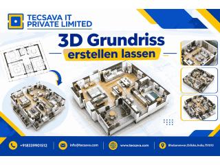 Räume dreidimensional erleben – moderne Grundrissvisualisierung von Tecsava