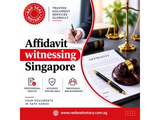 Affidavit witnessing Singapore