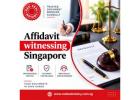 Affidavit witnessing Singapore