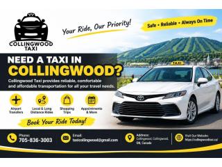 Reliable Cab Collingwood Service for Safe & Convenient Rides