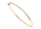 9ct Yellow Gold 0.50ct Diamond 2mm Ladies Eternity Bangle