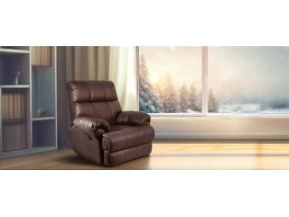 Some Chairs Just Look the Part. Little Nap's Leather Recliner Couch Lives It