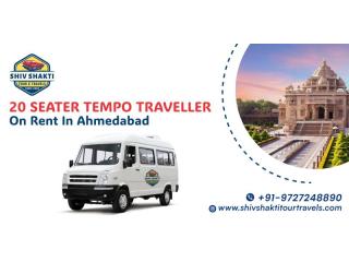 20 Seater Tempo Traveller on Rent in Ahmedabad for Group Travel