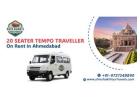 20 Seater Tempo Traveller on Rent in Ahmedabad for Group Travel