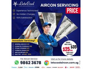 Aircon servicing price Singapore