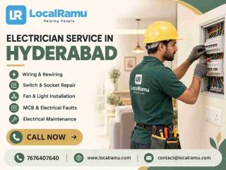 Get Professional Electrician Service in Hyderabad with LocalRamu Services