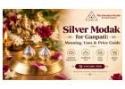 Buy Pure Silver Modak Online at Best Price | The Stardust Studio