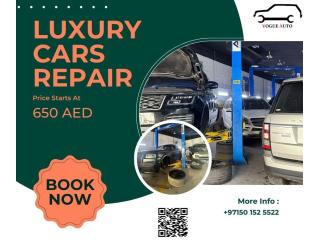 Luxury Cars Repair Starting at 650 AED