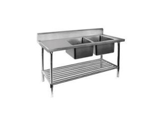 Double Sink Benches with Splashbacks for Busy Kitchens