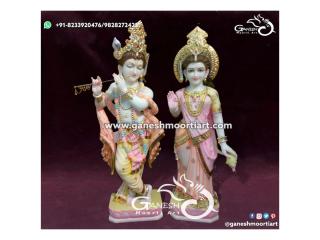Explore Unique Radha Krishna Marble Murti Collections