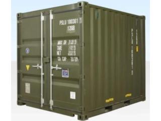 10ft Shipping Container for Sale (ONE TRIP) GREEN (RAL 6007)