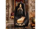 Palm Buddha Showpiece – Elegant Buddha Statue for Home Decor