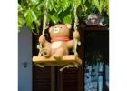 Hanging Teddy Bear – Cute Decorative Showpiece for Home & Garden