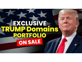 TrumpTickets.com, TrumpNewsUSA.com Plus 20 Trump Domains For Sale