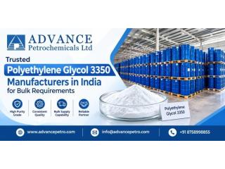 Trusted Polyethylene Glycol 3350 Manufacturers in India for Bulk Requirements