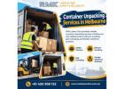 Container Unpacking Services in Melbourne Melbourne