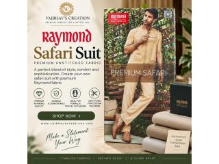 Raymond Safari Suit Fabric – Premium Unstitched Suiting for Men